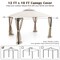10' x 12' Patio Gazebo Replacement Top Cover 2-Tier Canopy CPAI-84 Outdoor